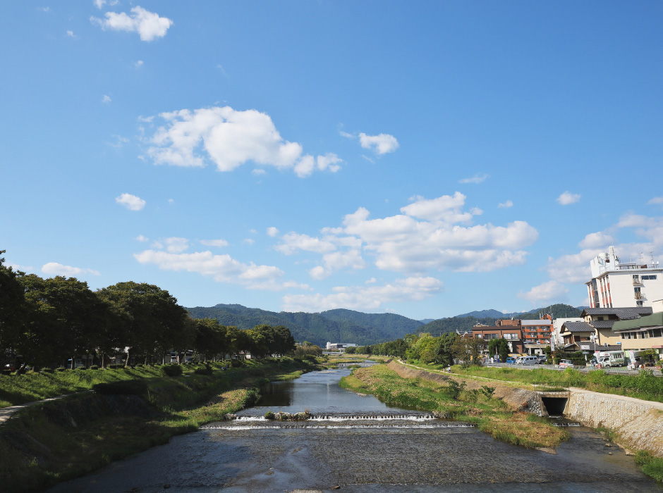 京都の自然や歴史を感じるロケーション