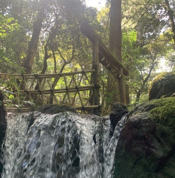 夏　CafeRun　福井県若狭町　名水百選　瓜割の滝　水の森