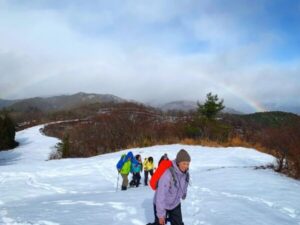 雪遊びスノーシューハイク＠箱館山